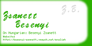 zsanett besenyi business card